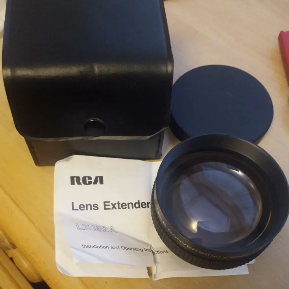 Vintage RCA Lens Extender LX152A Video Camera Tele Conversion x1.5 Japan